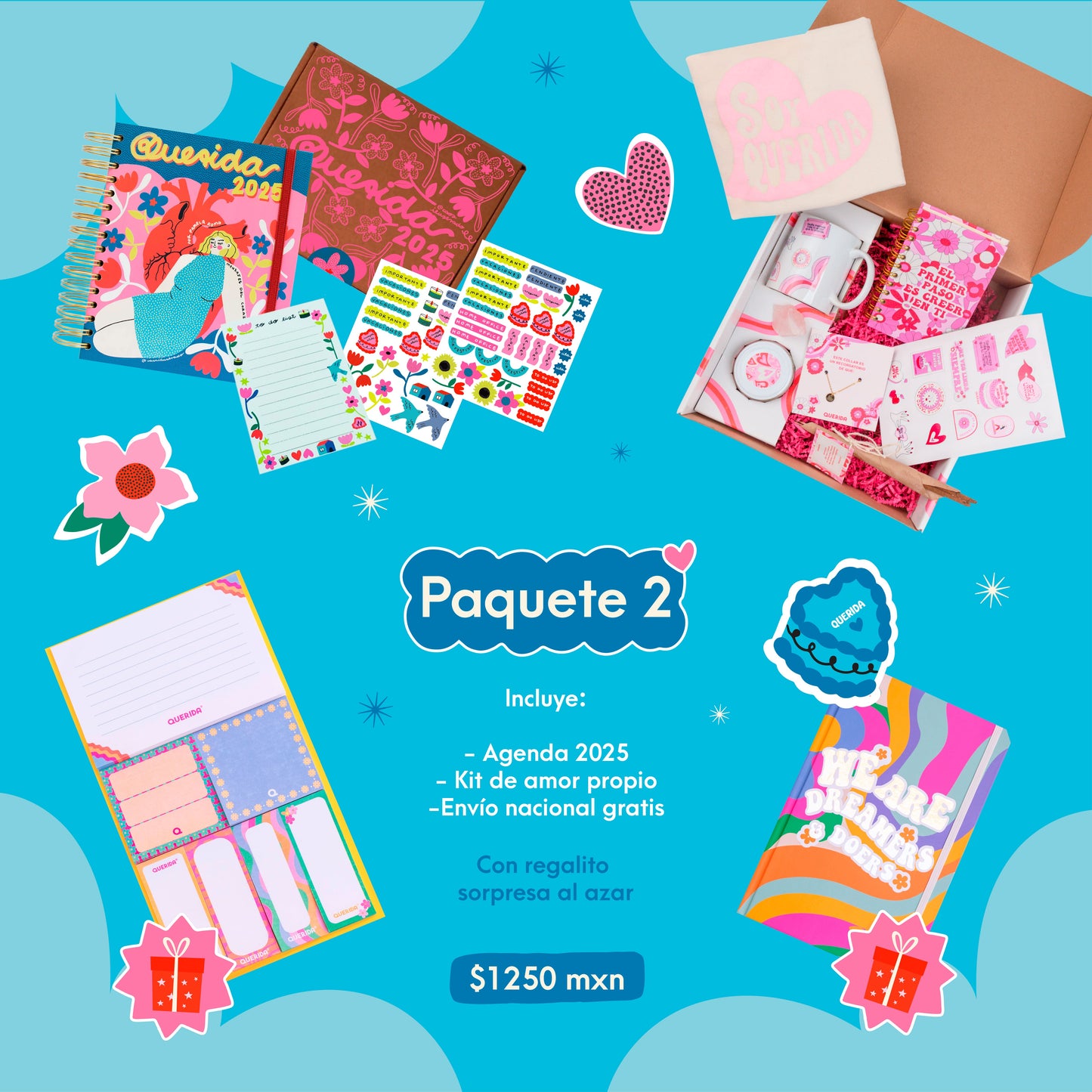 Promo 2: Querida Agenda 2025 + Kit de Amor Propio + Regalo Sorpresa