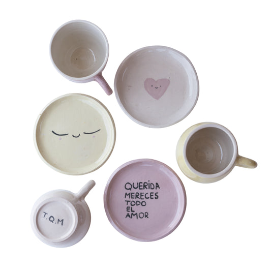 Taza y Plato Querida x Yes Dear