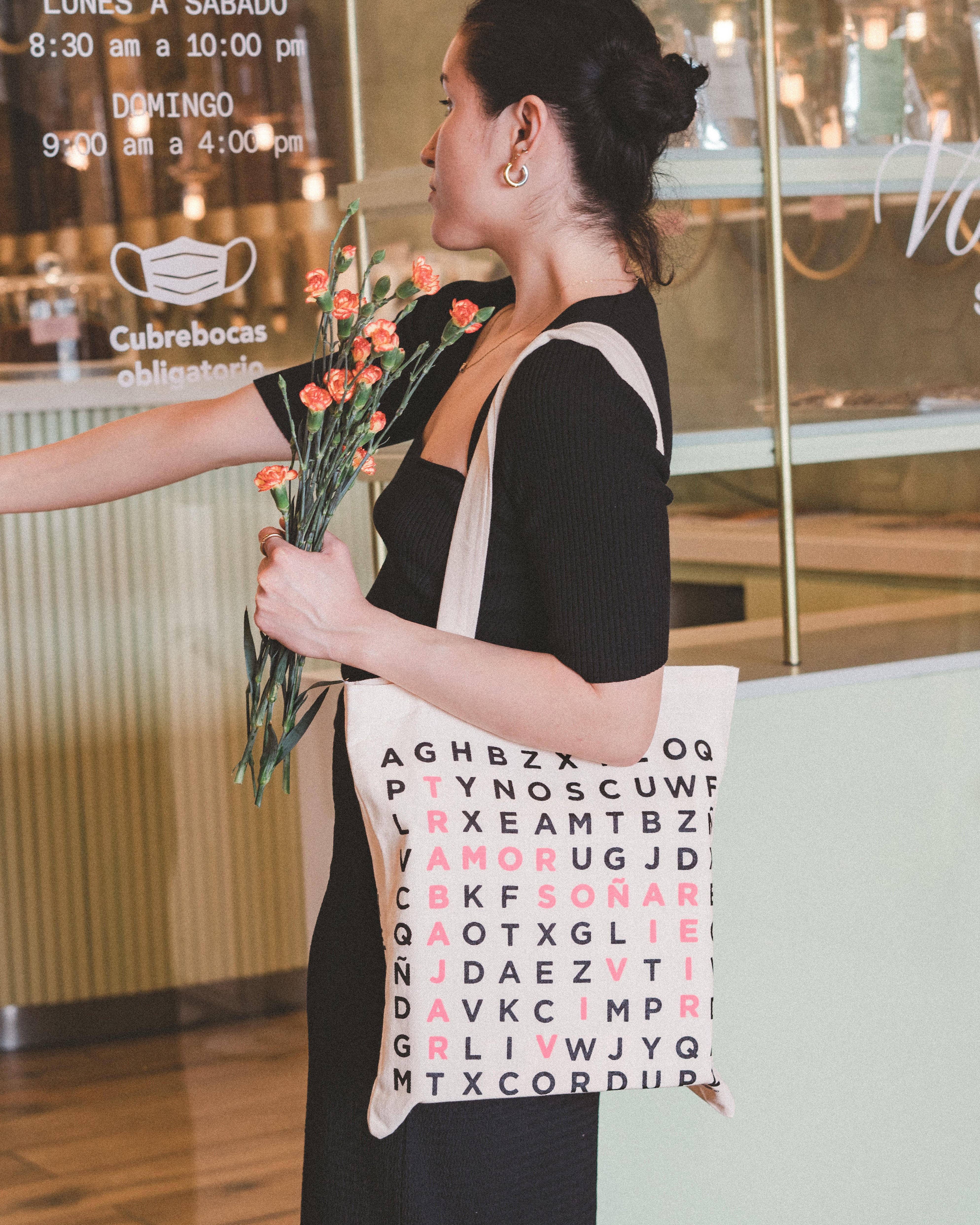 Querida Tote Bag Sopa de Letras